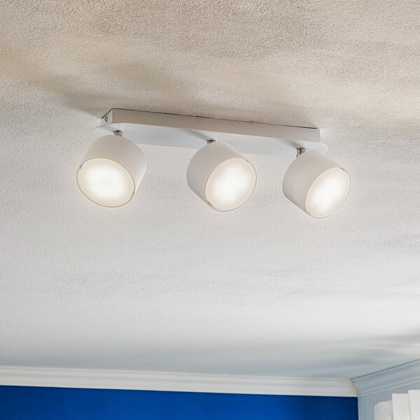 Eko-Light Spot de tavan Cloudy cu 3 becuri, alb, reglabil, Alb, Camera de zi / sufragerie, Metal, Modern