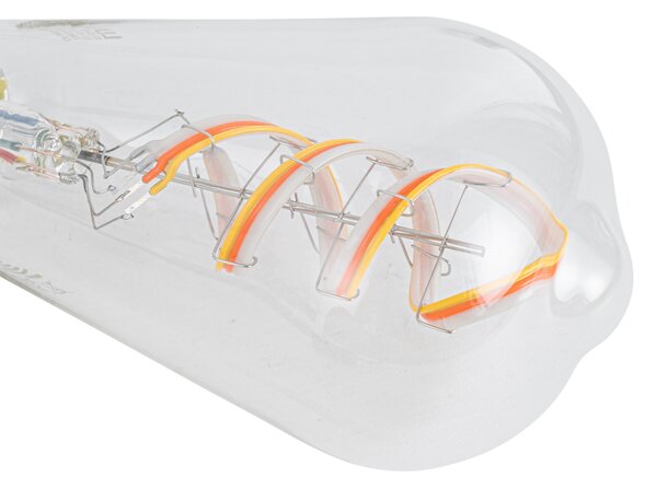 Set 5 becuri Becuri LED inteligente E27 reglabile ST64 RGBW transparente 4W 250lm 2700K