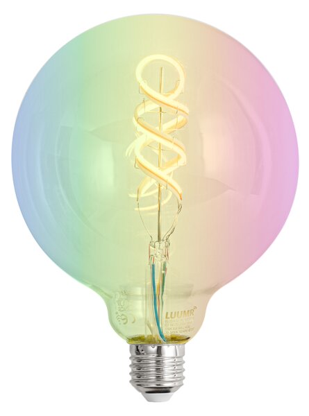 Becuri LED inteligente E27 reglabile G125 RGBW luminoase 4W 250lm 2700K