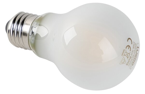 Set de 5 becuri LED cu dimmer E27 sticlă mată 4W 320lm 2700K