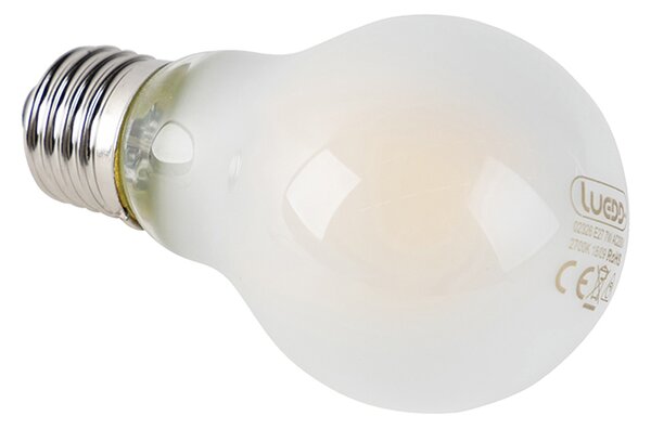 Set de 5 becuri LED cu dimmer E27 A60 mat 7W 806lm 2700K