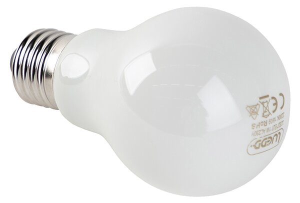 Set de 5 becuri LED E27 sticlă opala 1W 80lm 2200K