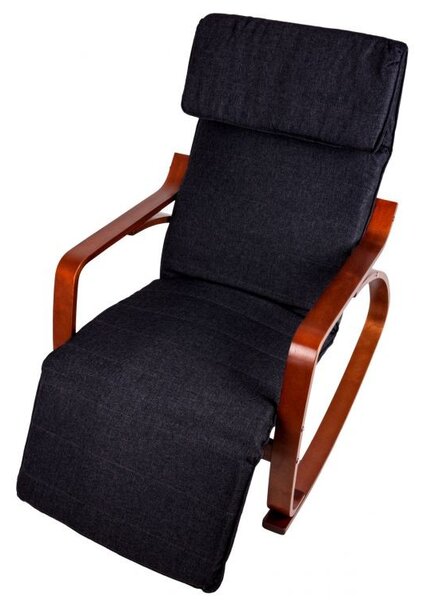 Balansoar negru cu cadru maro