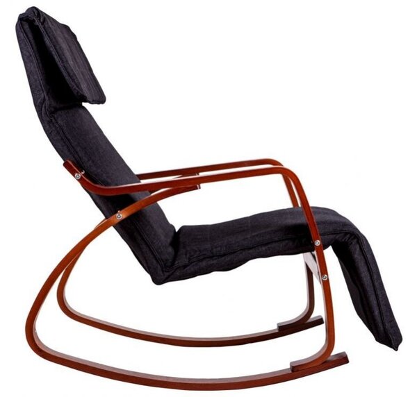 Balansoar negru cu cadru maro