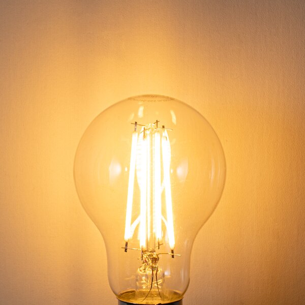 Set de 5 becuri LED E27 reglabile A60 6W 700 lm 2200K