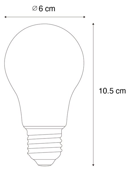 Set de 5 becuri LED E27 dimabile A60 6W 500 lm 4000K