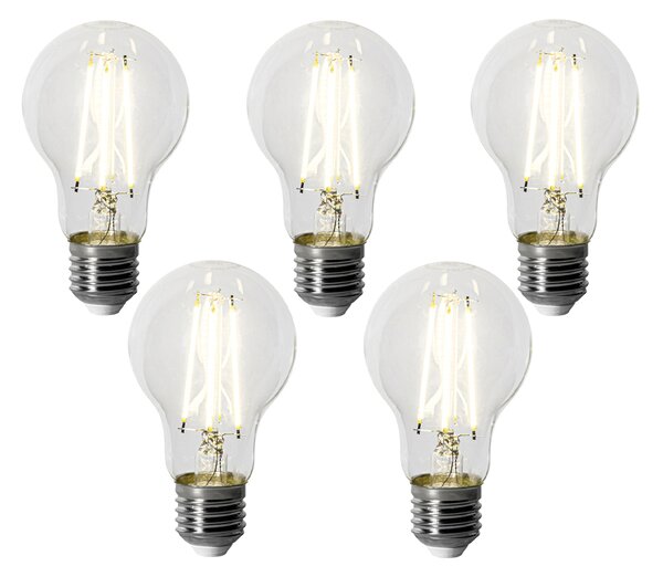 Set de 5 becuri LED E27 dimabile A60 6W 500 lm 4000K