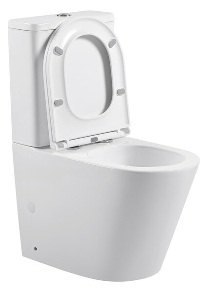Erga Tina, Vas combinat WC 620x365x820 mm, Tornado 2.0 + capac WC, alb lucios, ERG-V03-TINA-TO2-WH