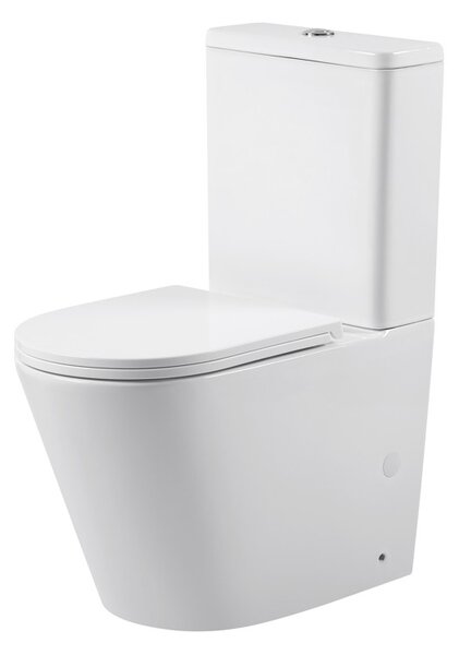 Erga Tina, Vas combinat WC 620x365x820 mm, Tornado 2.0 + capac WC, alb lucios, ERG-V03-TINA-TO2-WH