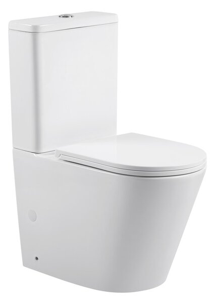 Erga Tina, Vas combinat WC 620x365x820 mm, Tornado 2.0 + capac WC, alb lucios, ERG-V03-TINA-TO2-WH