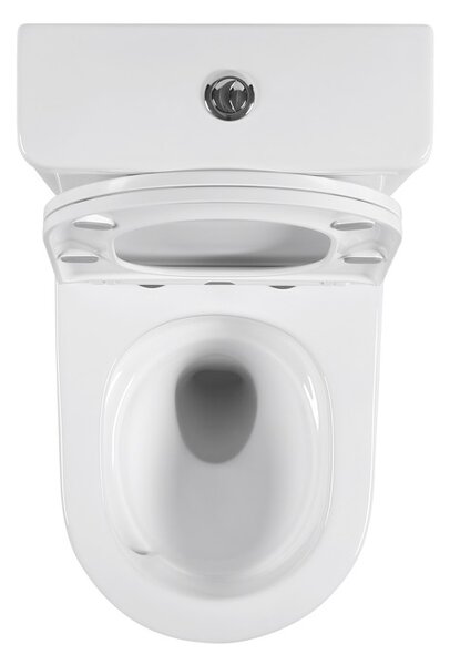 Erga Tina, Vas combinat WC 620x365x820 mm, Tornado 2.0 + capac WC, alb lucios, ERG-V03-TINA-TO2-WH