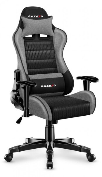 Scaun de gaming, practic, negru și gri, pentru adolescenți