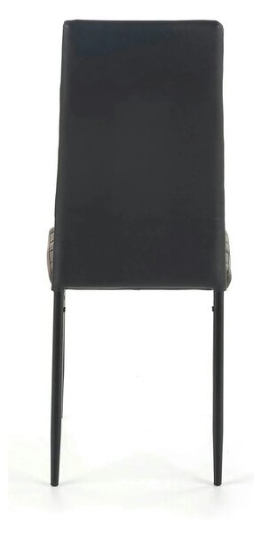 Scaun bucatarie rezistent K70, negru, piele ecologica/metal, 41x50x98