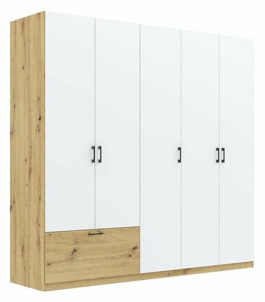 Dulap Bristol 249Stejar artizan, Alb, 21x23x5cm, Uși dulapUși dulap: Cu balamale