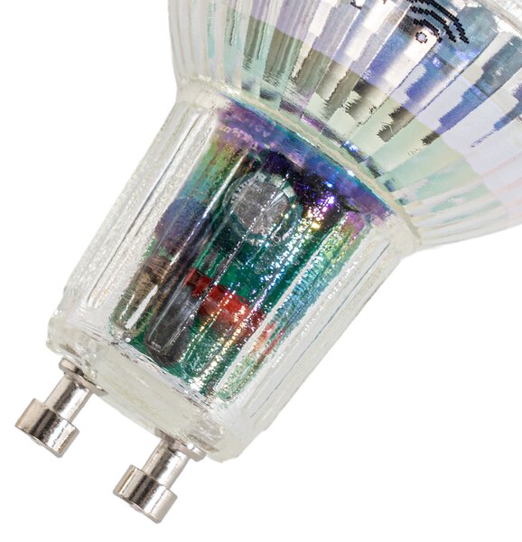 Set de 5 becuri inteligente GU10 50 LED transparente RGBW 4,5W 350 lm 2700-6000K