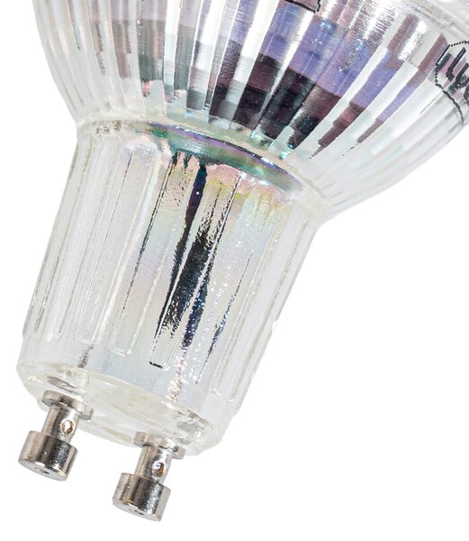 Set de 5 becuri LED GU10 50mm reglabile, clare, 4,9W, 430 lm, 2700K