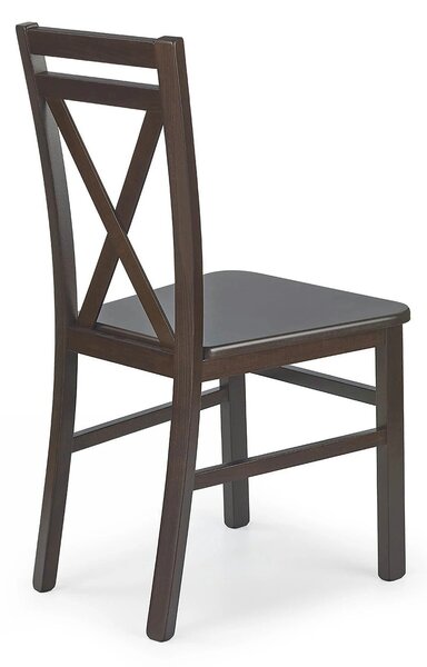 Scaun DARIUSZ 2, nuc inchis, lemn de fag, 45x43x90 cm