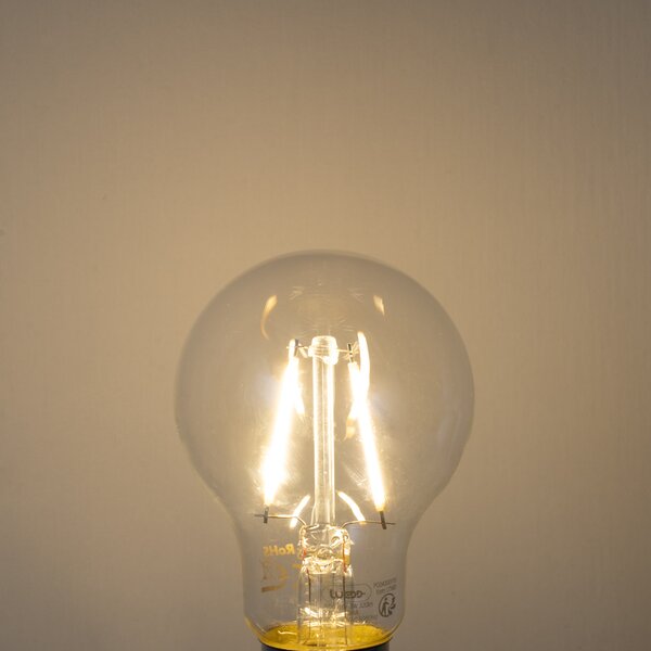 Set de 5 becuri LED E27 A60 transparente 3W 320 lm 2700K