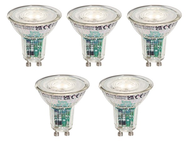 Set de 5 becuri LED inteligente GU10 50mm clare 4.7W 345 lm 2200-4000K