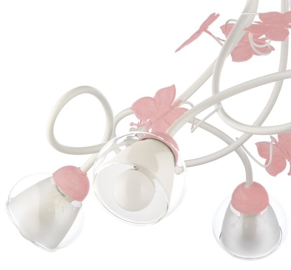 Lustră pentru copii BUTTERFLY 5xE14/6W/230V ONLI