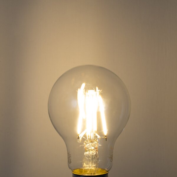 Set de 5 becuri LED E27 reglabile A60 transparente 4,5W 500 lm 2700K