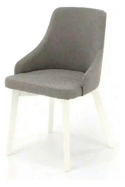 Scaun TOLEDO, gri/alb, stofa clasica/lemn de fag, 51x55x82 cm