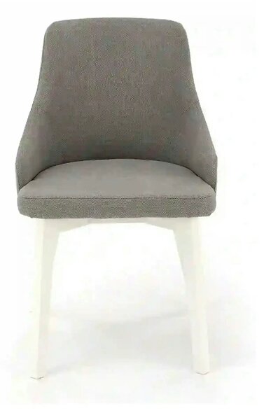 Scaun TOLEDO, gri/alb, stofa clasica/lemn de fag, 51x55x82 cm
