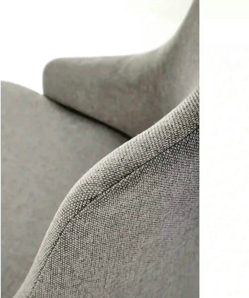 Scaun TOLEDO, gri/alb, stofa clasica/lemn de fag, 51x55x82 cm