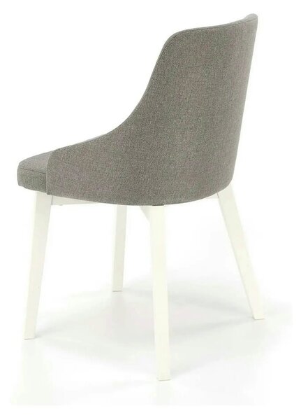 Scaun TOLEDO, gri/alb, stofa clasica/lemn de fag, 51x55x82 cm