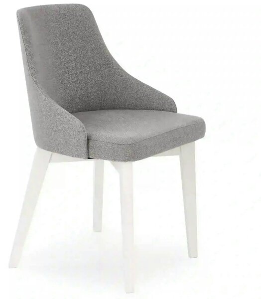 Scaun TOLEDO, gri/alb, stofa clasica/lemn de fag, 51x55x82 cm