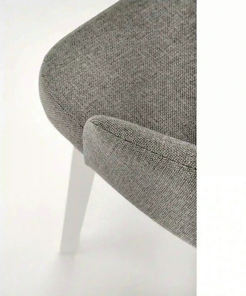 Scaun TOLEDO, gri/alb, stofa clasica/lemn de fag, 51x55x82 cm