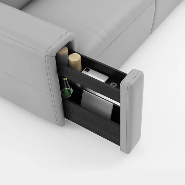 Canapea extensibila piele naturală Monaco 3 locuri