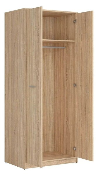 Dulap NEPO PLUS, stejar sonoma, PAL, cu 2 usi, 80x55x197 cm