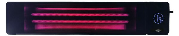 4500W/2250 Wați ElectricSun negru, incalzitor electric cu infrarosu, interior exterior, termostat cu Wi-Fi si APP internet TUYA, 100x18cm