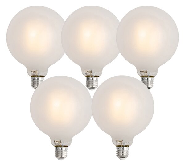 Set 5 becuri Becuri LED inteligente E27 reglabile G125 mat 7W 806lm 2700-6500K