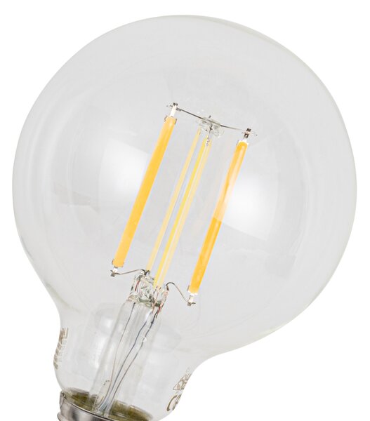 Set 5 becuri Becuri LED inteligente E27 reglabile G95 transparente 7W 806lm 2700-6500K