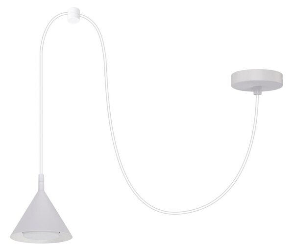 BRILAGI - LED Lustră suspendată pe cablu CONE SINGLE SPIDER 1xGX53/15W/230V albă