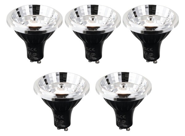 Set de 5 becuri LED GU10 cu Kelvin reglabil în 3 trepte 70mm 6W 500 lm 2200 - 3600K