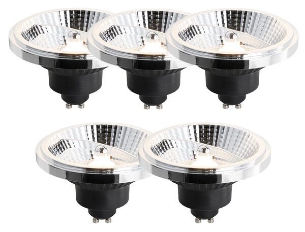 Set de 5 becuri LED GU10 dimabile 111mm 10.5W 770lm 2700K