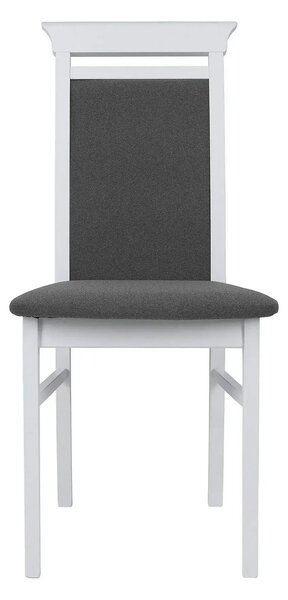 Scaun IDENTO, gri/alb, stofa/lemn, 44x57x95 cm