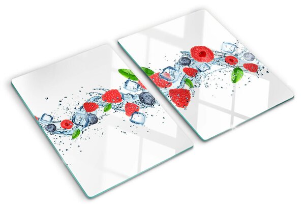 Tocător de bucătărie Model floral cu fructe de pădure