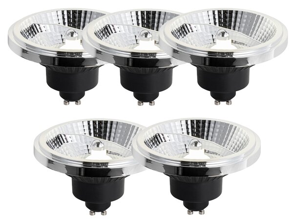 Set de 5 becuri LED GU10 reglabile 111mm 10.5W 770LM 4000K