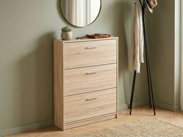 Pantofar NEPO PLUS, stejar sonoma, PAL laminat, 70x18x121 cm