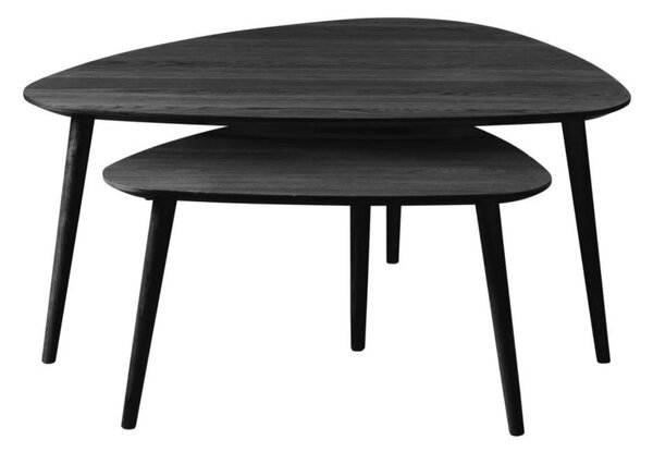 Set de măsuțe triunghiulare Adda, negru