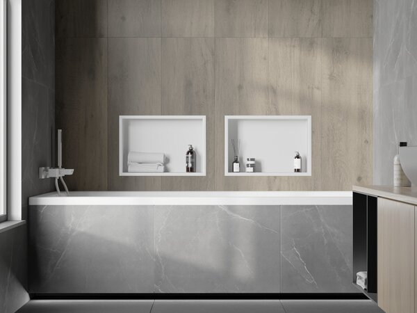 Mexen X-Wall-R, raft de perete cu guler 45 x 30 cm, alb, 1920453010
