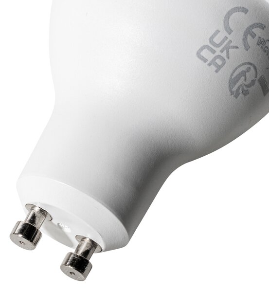 Set de 5 becuri LED GU10 cu 3 trepte de intensitate, 6W, 430 lm, 2000 - 6000K