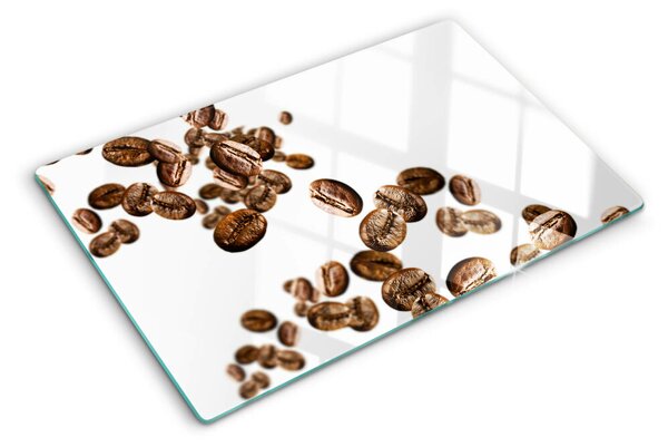 Tocător de bucătărie Boabele de cafea în mișcare