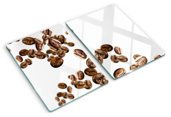 Tocător de bucătărie Boabele de cafea în mișcare
