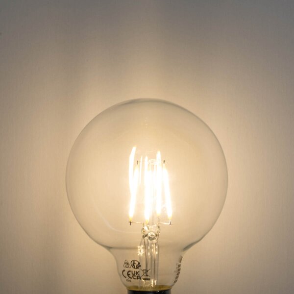 Set de 5 becuri LED E27 dimabile G95 5W 450 lm 3000K