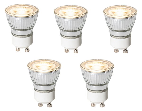 Set de 5 becuri LED GU10 cu 3 trepte de intensitate luminoasă, reglabile, 35 mm, 4 W, 220 lm, 3000 K